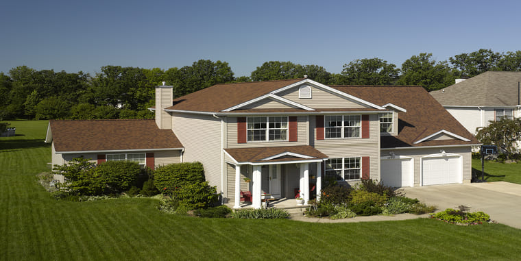 Certainteed Landmark Burnt Sienna House