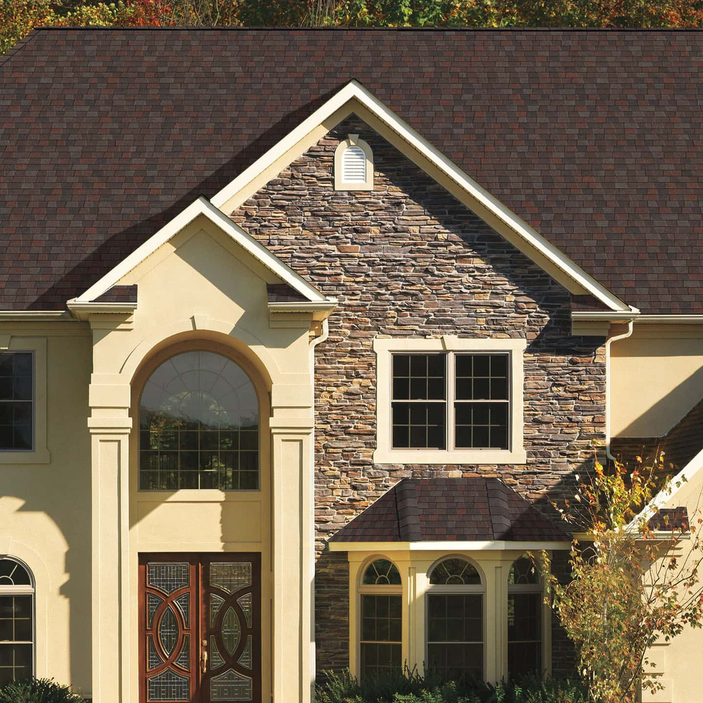 GAF Timberline® American Harvest Midnight Blush House