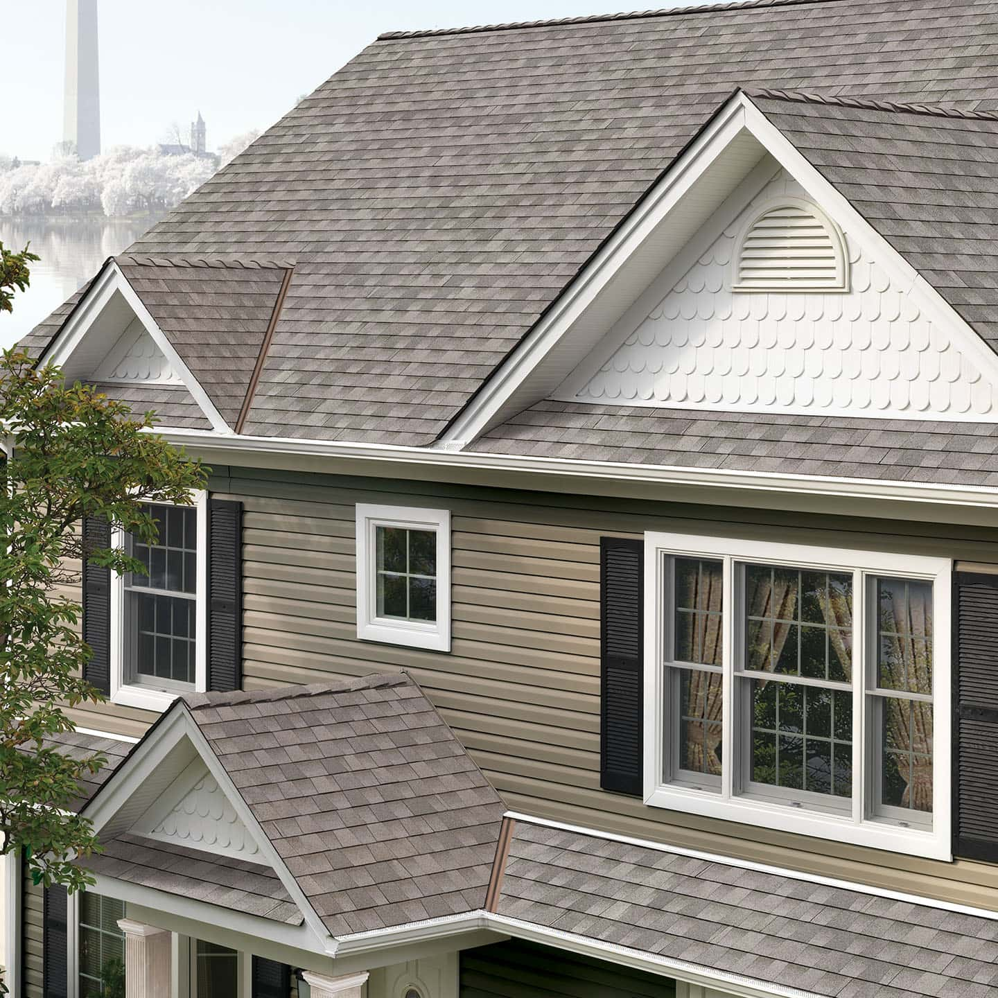 GAF Timberline HDZ® Fox Hollow Gray House