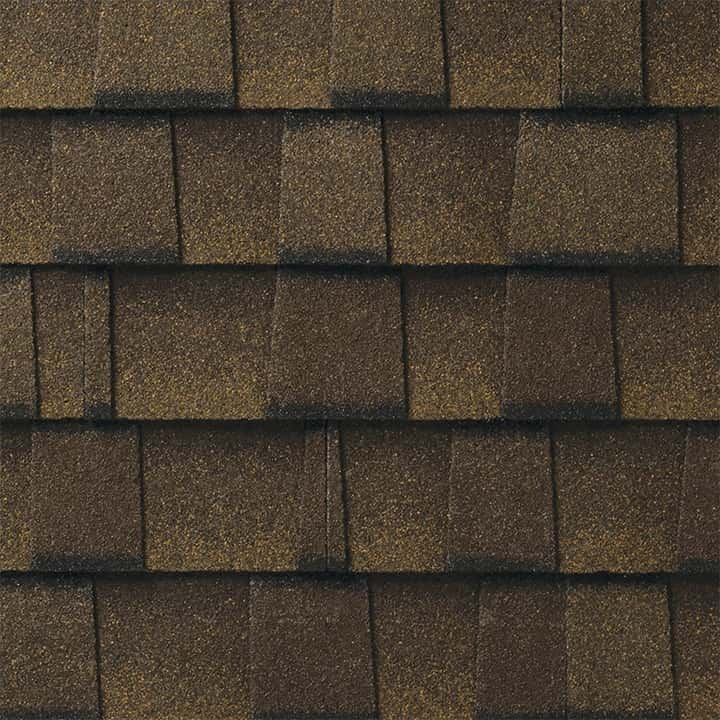 GAF Timberline UHD® With Dual Shadow Line Barkwood Swatch