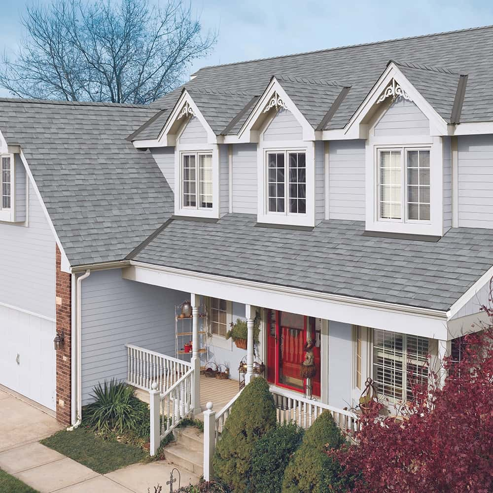 GAF Timberline UHD® With Dual Shadow Line Fox Hollow Gray House