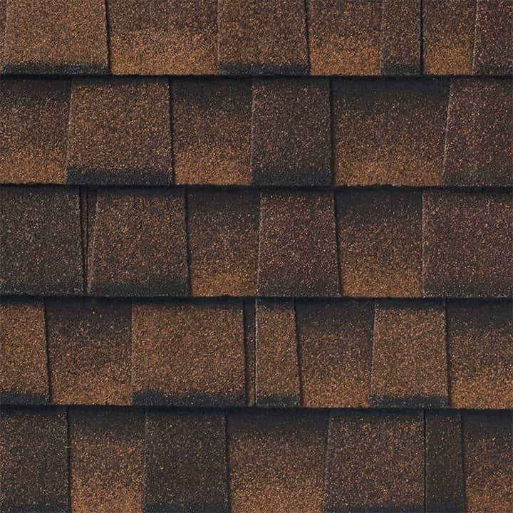 GAF Timberline UHD® With Dual Shadow Line Hickory Swatch