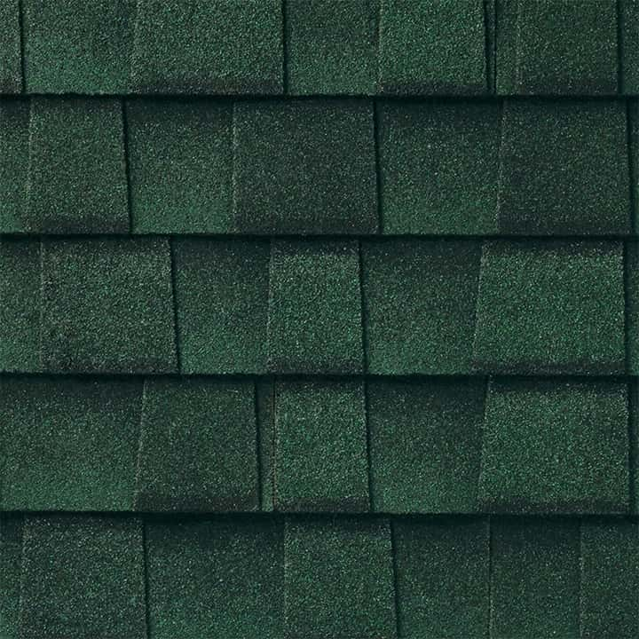 GAF Timberline UHD® With Dual Shadow Line Hunter Green Swatch