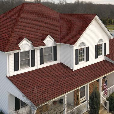 GAF Timberline UHD® With Dual Shadow Line Patriot Red Swatch