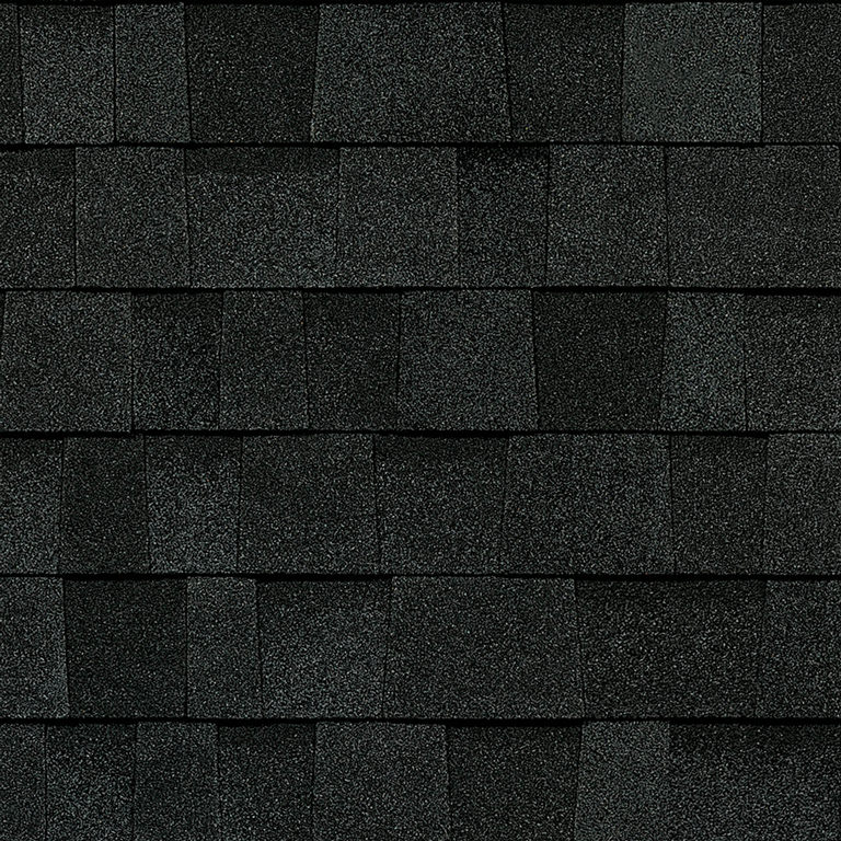 Owens Corning® TruDefinition® Duration® FLEX® Shingles Onyx Black Swatch