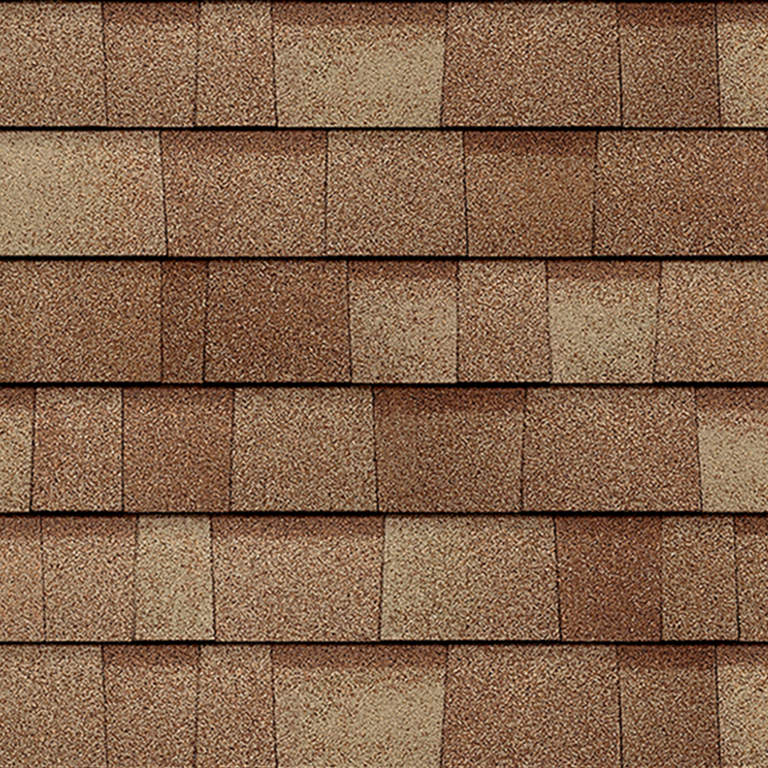 Owens Corning® Duration® Premium COOL Shingles Frosted Oak Swatch