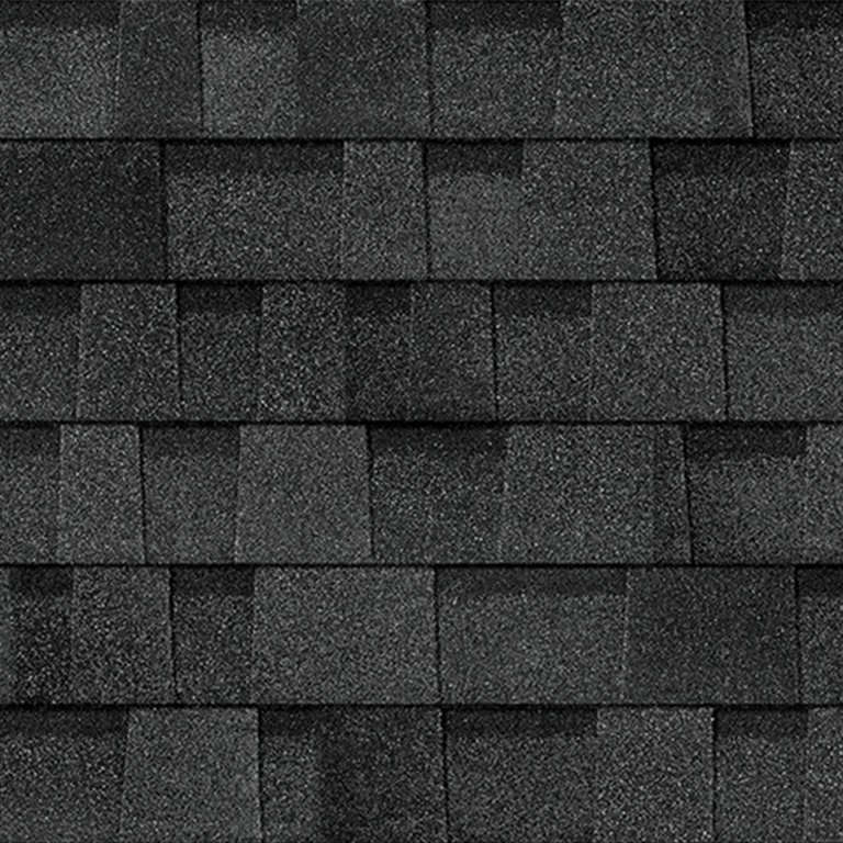 Owens Corning® Oakridge® Shingles Twilight Black Swatch