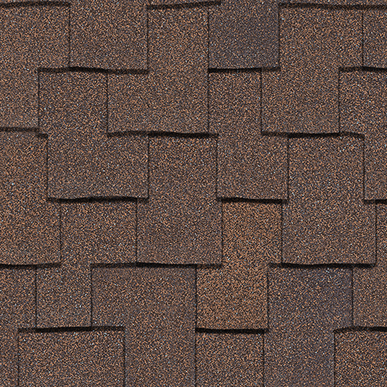 Owens Corning® Woodcrest® Shingles Forest Brown Swatch